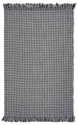 3' X 5' Gray Wool Houndstooth Hand Woven Area Rug - Homeroots - Flyclothing LLC