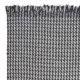 3' X 5' Gray Wool Houndstooth Hand Woven Area Rug - Homeroots - Flyclothing LLC