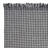 3' X 5' Gray Wool Houndstooth Hand Woven Area Rug - Homeroots