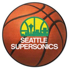 NBA Retro Seattle Supersonics Basketball Rug - 27in. Diameter - Seattle Supersonics