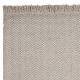 3' X 5' Oatmeal Beige Wool Chevron Hand Woven Area Rug - Homeroots - Flyclothing LLC