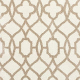 3' X 5' Ivory Beige Trellis Machine Woven Microfiber Indoor Area Rug - Homeroots - Flyclothing LLC