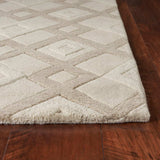2' X 7' Ivory Diamond Tiles Wool Runner Rug - Homeroots - Flyclothing LLC