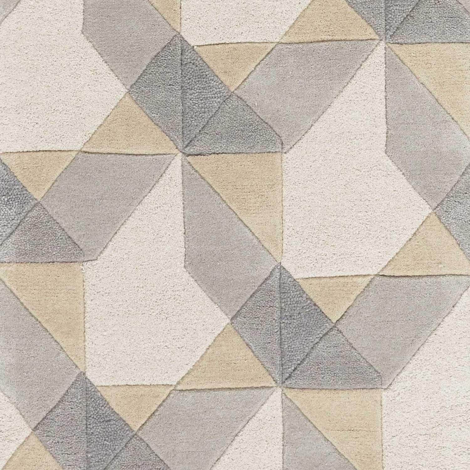2' X 7' Ivory Or Grey Geometric Wool Runner Rug - Homeroots - Flyclothing LLC