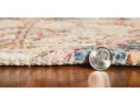 8' X 10' Blue Red Hand Woven Diamond Medallion Indoor Area Rug - Homeroots - Flyclothing LLC