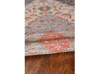 8' X 10' Blue Red Hand Woven Diamond Medallion Indoor Area Rug - Homeroots - Flyclothing LLC