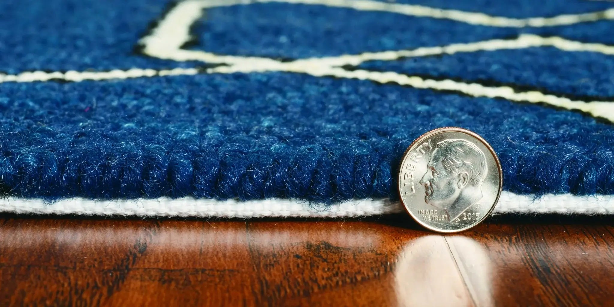 7' X 7' Navy Blue Hand Hooked Area Rug - Homeroots - Flyclothing LLC