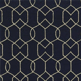 7' X 7' Navy Blue Hand Hooked Area Rug - Homeroots - Flyclothing LLC