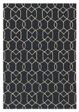7' X 7' Navy Blue Hand Hooked Area Rug - Homeroots