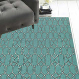 7' X 7' Green and Ivory Hand Hooked Area Rug - Homeroots - Flyclothing LLC