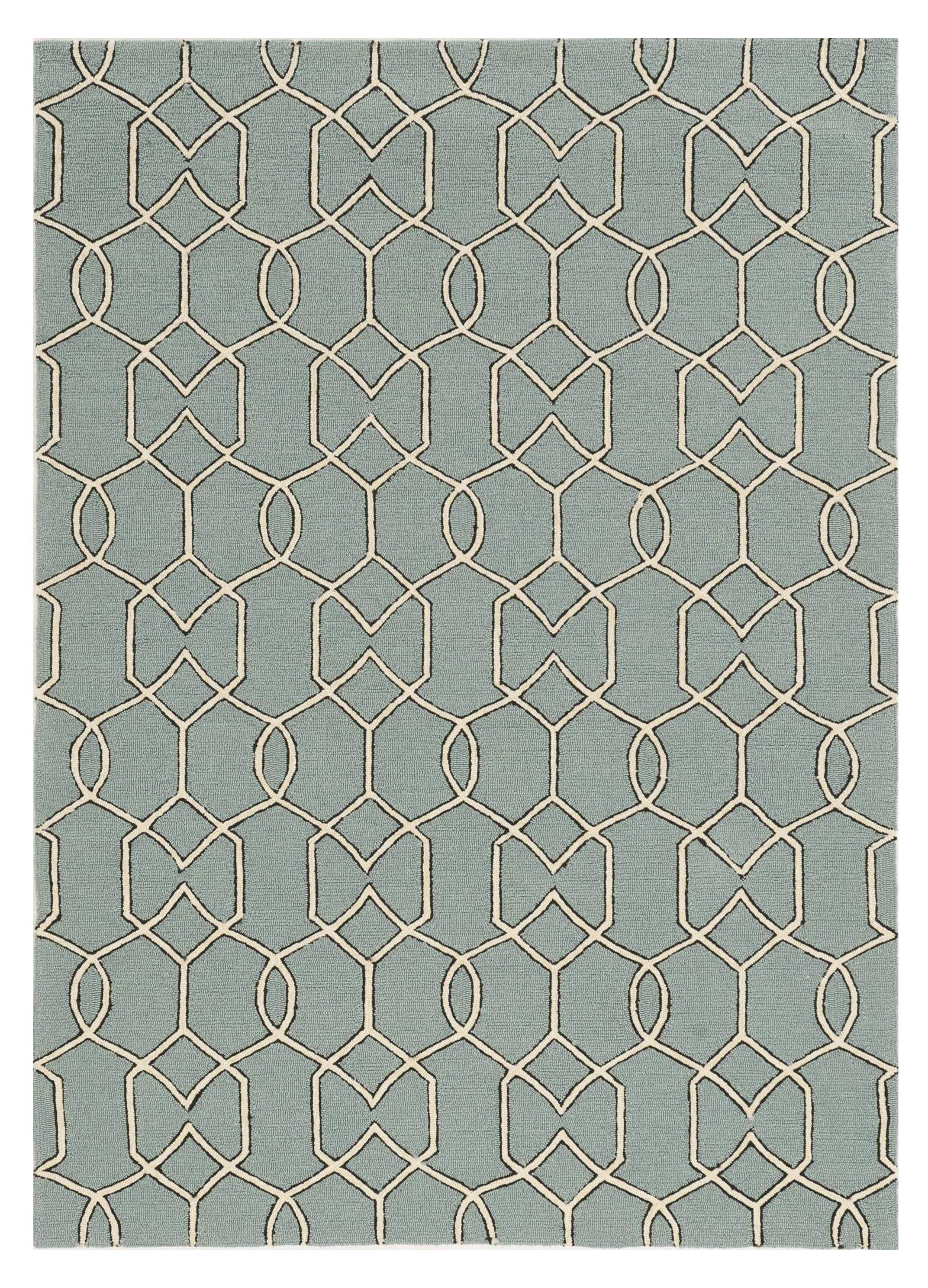 7' X 7' Green and Ivory Hand Hooked Area Rug - Homeroots - Flyclothing LLC