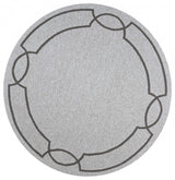 7' Round Ivory Round Indoor Outdoor Area Rug - Homeroots - Flyclothing LLC