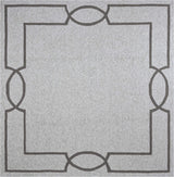 7' X 7' Oatmeal Ivory Geometric Hand Hooked Area Rug - Homeroots - Flyclothing LLC