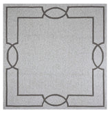 7' X 7' Oatmeal Ivory Geometric Hand Hooked Area Rug - Homeroots - Flyclothing LLC