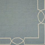 7' X 7' Blue and Ivory Geometric Hand Hooked Area Rug - Homeroots - Flyclothing LLC
