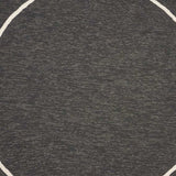 7' Round Onyx Round Indoor Outdoor Area Rug - Homeroots - Flyclothing LLC