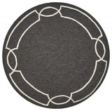 7' Round Onyx Round Indoor Outdoor Area Rug - Homeroots - Flyclothing LLC