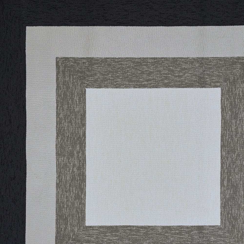 7' X 7' Gray Geometric Hand Hooked Area Rug - Homeroots - Flyclothing LLC