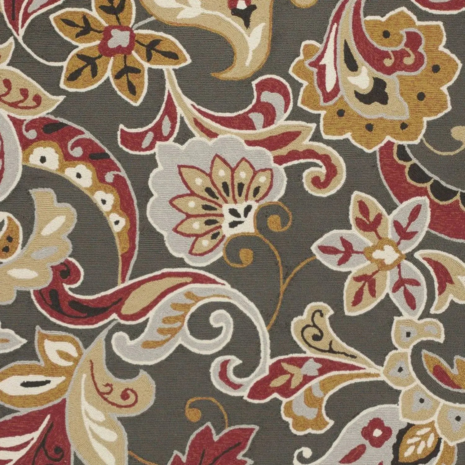 7' Taupe Round Hand Tufted Area Rug With UV Protection - Homeroots - Flyclothing LLC