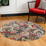 7' Taupe Round Hand Tufted Area Rug With UV Protection - Homeroots - Flyclothing LLC