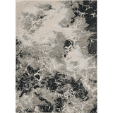 7' X 10' Silver Machine Woven Abstract Indoor Area Rug - Homeroots