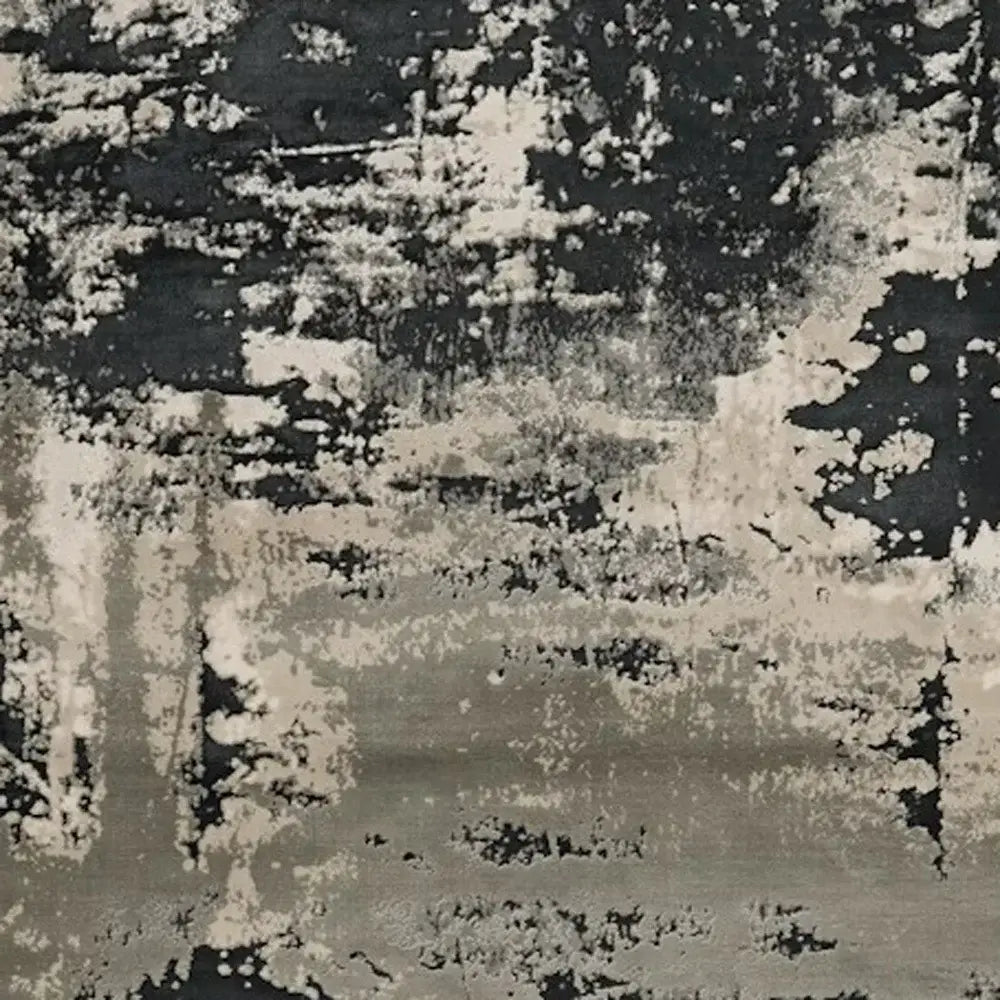 6' X 9' Black and Silver Area Rug - Homeroots - Flyclothing LLC
