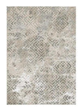 6' X 9'  Polyester Sand Silver Area Rug - Homeroots