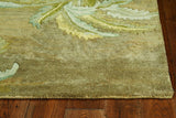 5' Moss Green Round Wool Hand Tufted Area Rug - Homeroots - Flyclothing LLC