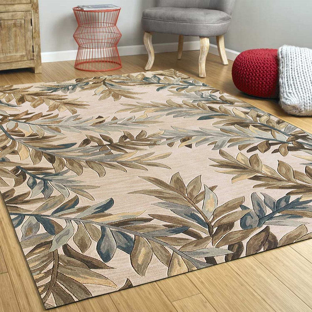 6' Ivory Round Wool Hand Tufted Area Rug - Homeroots - Flyclothing LLC