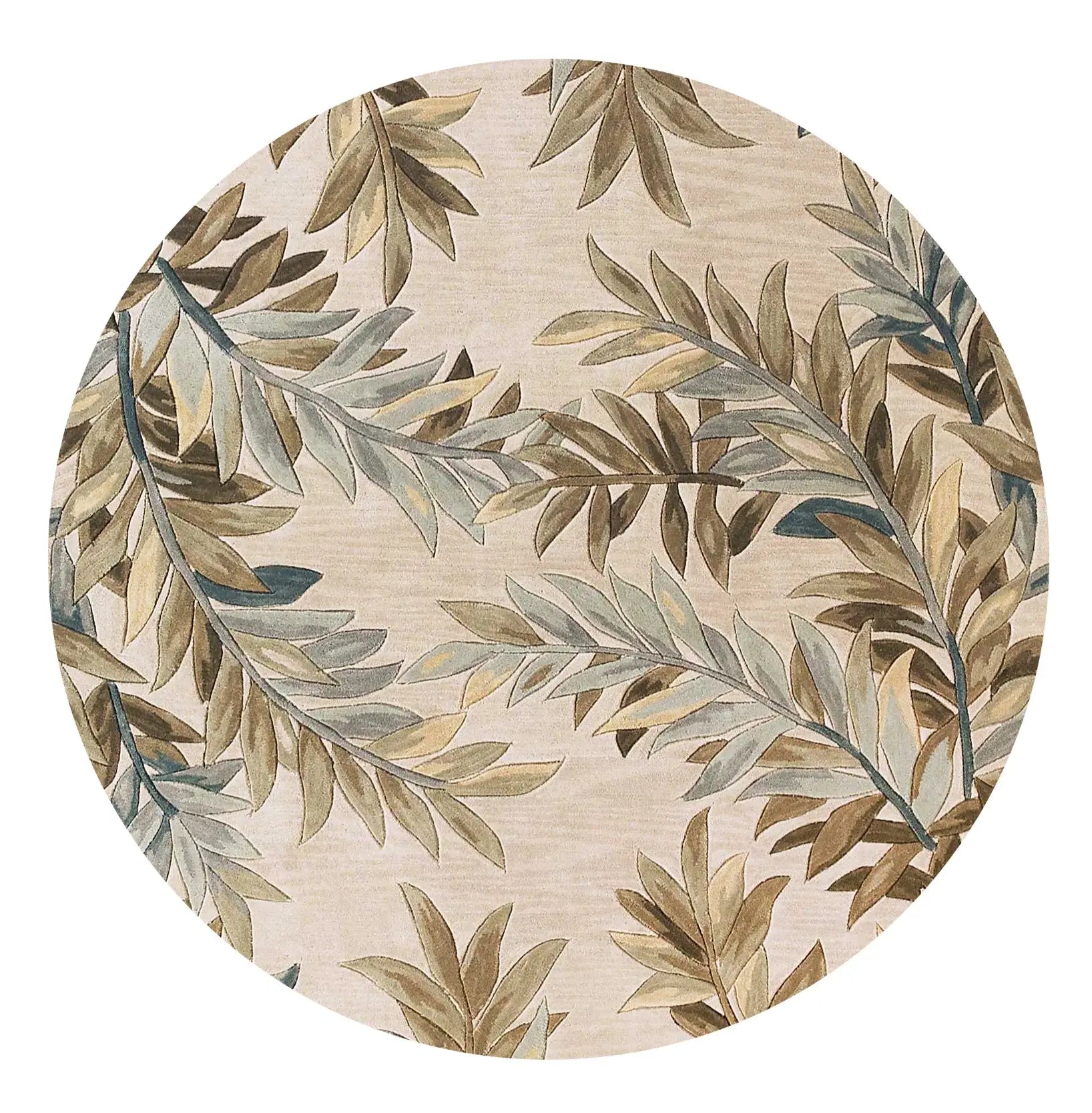 6' Ivory Round Wool Hand Tufted Area Rug - Homeroots - Flyclothing LLC