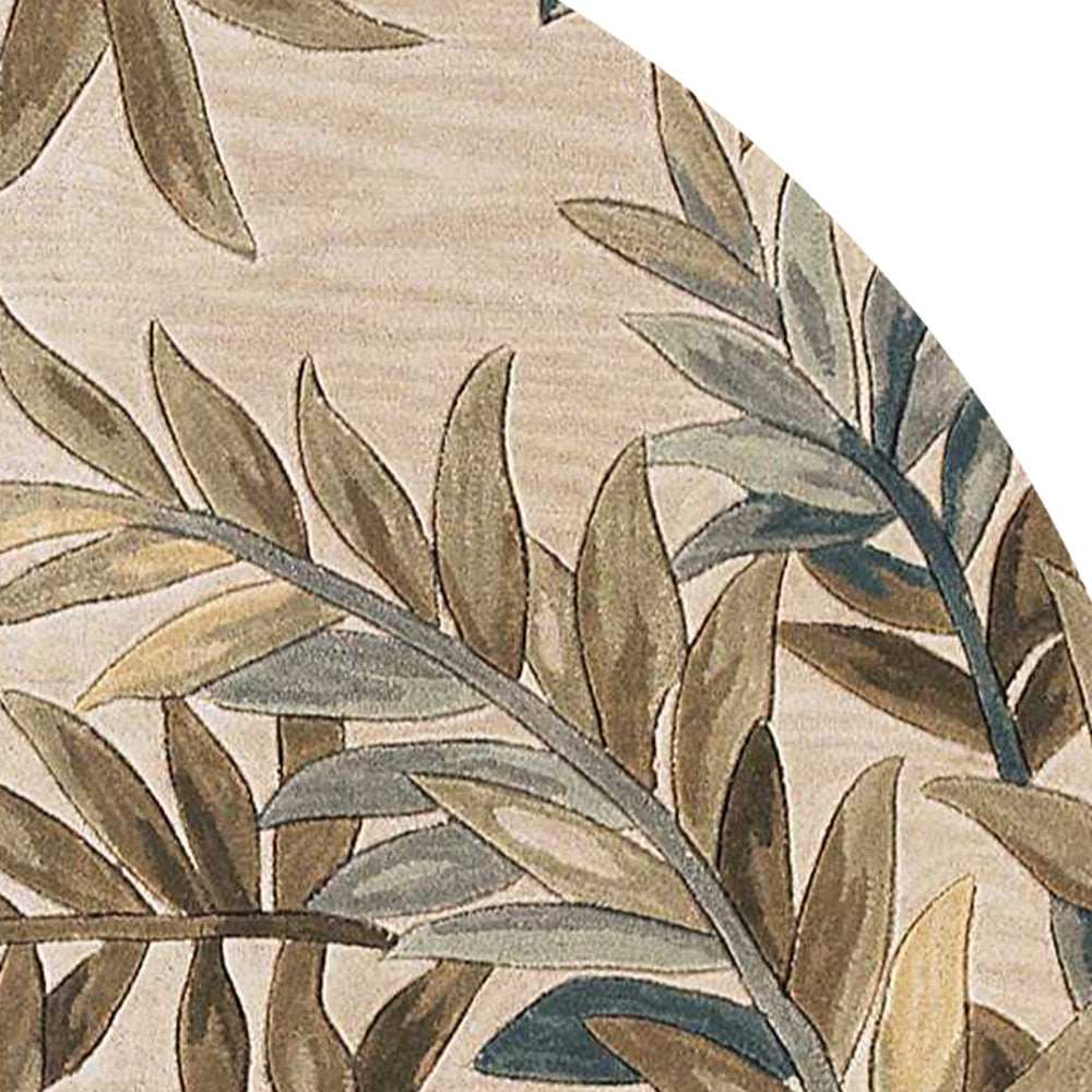 6' Ivory Round Wool Hand Tufted Area Rug - Homeroots - Flyclothing LLC