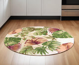 6' Beige Round Wool Hand Tufted Area Rug - Homeroots