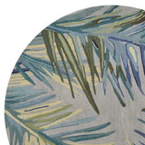 6' Blue and Gray Round Wool Hand Tufted Area Rug - Homeroots - Flyclothing LLC