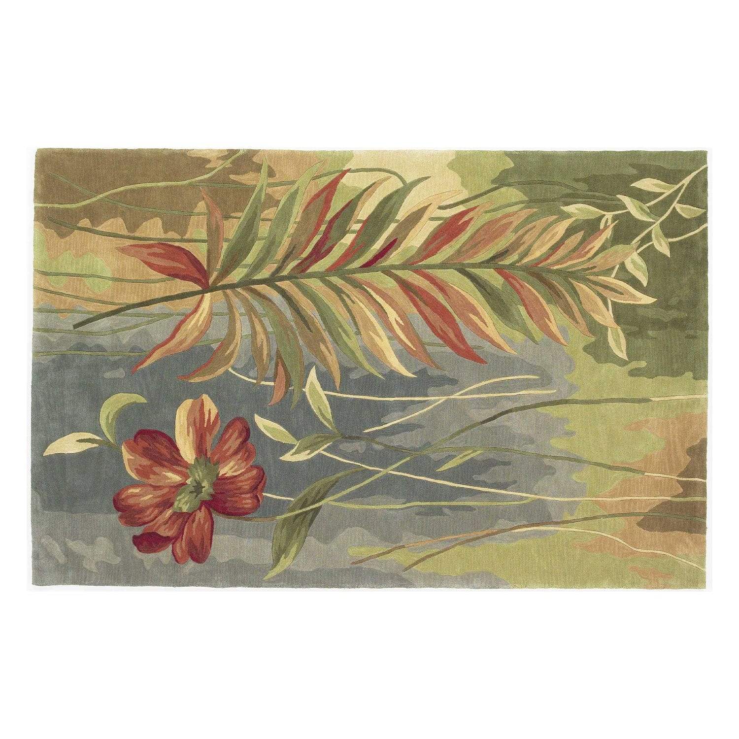 5' Round Wool Multicol Or Area Rug - Homeroots - Flyclothing LLC