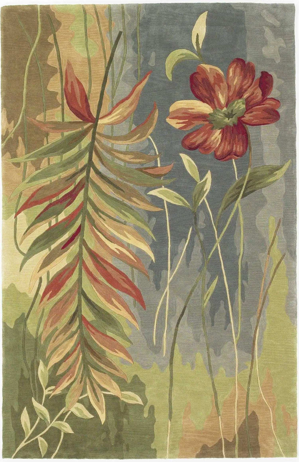 5' Round Wool Multicol Or Area Rug - Homeroots - Flyclothing LLC