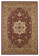7' X 10' Polypropylene Red Or Beige Area Rug - Homeroots - Flyclothing LLC