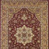 7' X 10' Polypropylene Red Or Beige Area Rug - Homeroots - Flyclothing LLC