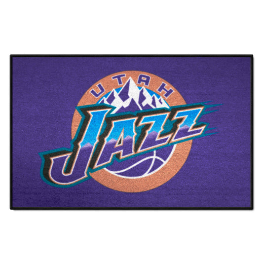 NBA Retro Utah Jazz Starter Mat Accent Rug - 19in. x 30in. - Utah Jazz