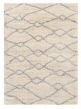 7' X 9' Gray and Ivory Area Rug - Homeroots
