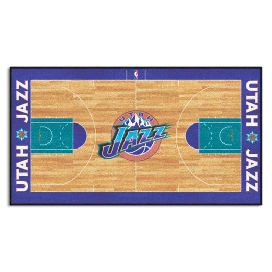 NBA Retro Utah Jazz Court Runner Rug - 24in. x 44in. - Utah Jazz