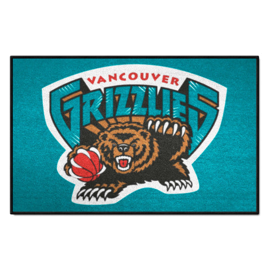 NBA Retro Vancouver Grizzlies Starter Mat Accent Rug - 19in. x 30in. - Vancouver Grizzlies