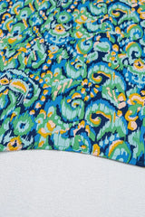 Abstract Print V Neck Half Sleeve Loose Fit Blouse - Trendsi - Flyclothing LLC