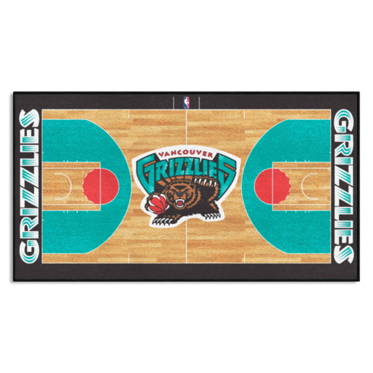 NBA Retro Vancouver Grizzlies Court Runner Rug - 24in. x 44in. - Vancouver Grizzlies