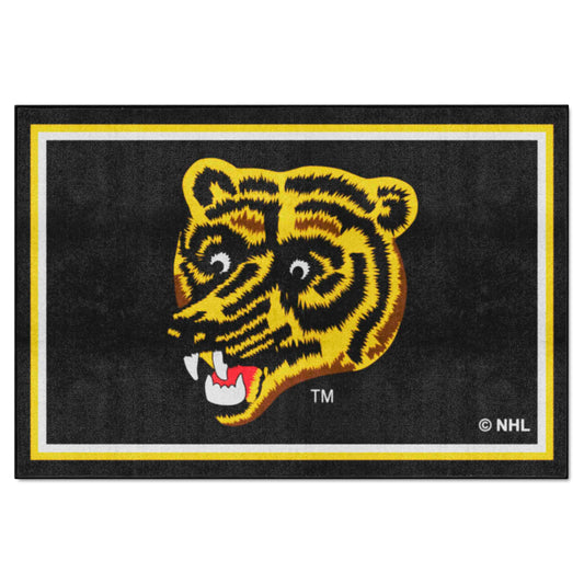 Retro NHL Boston Bruins 5ft. x 8 ft. Plush Area Rug - Boston Bruins
