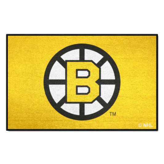 Retro NHL Boston Bruins Starter Mat Accent Rug - 19in. x 30in. - Boston Bruins