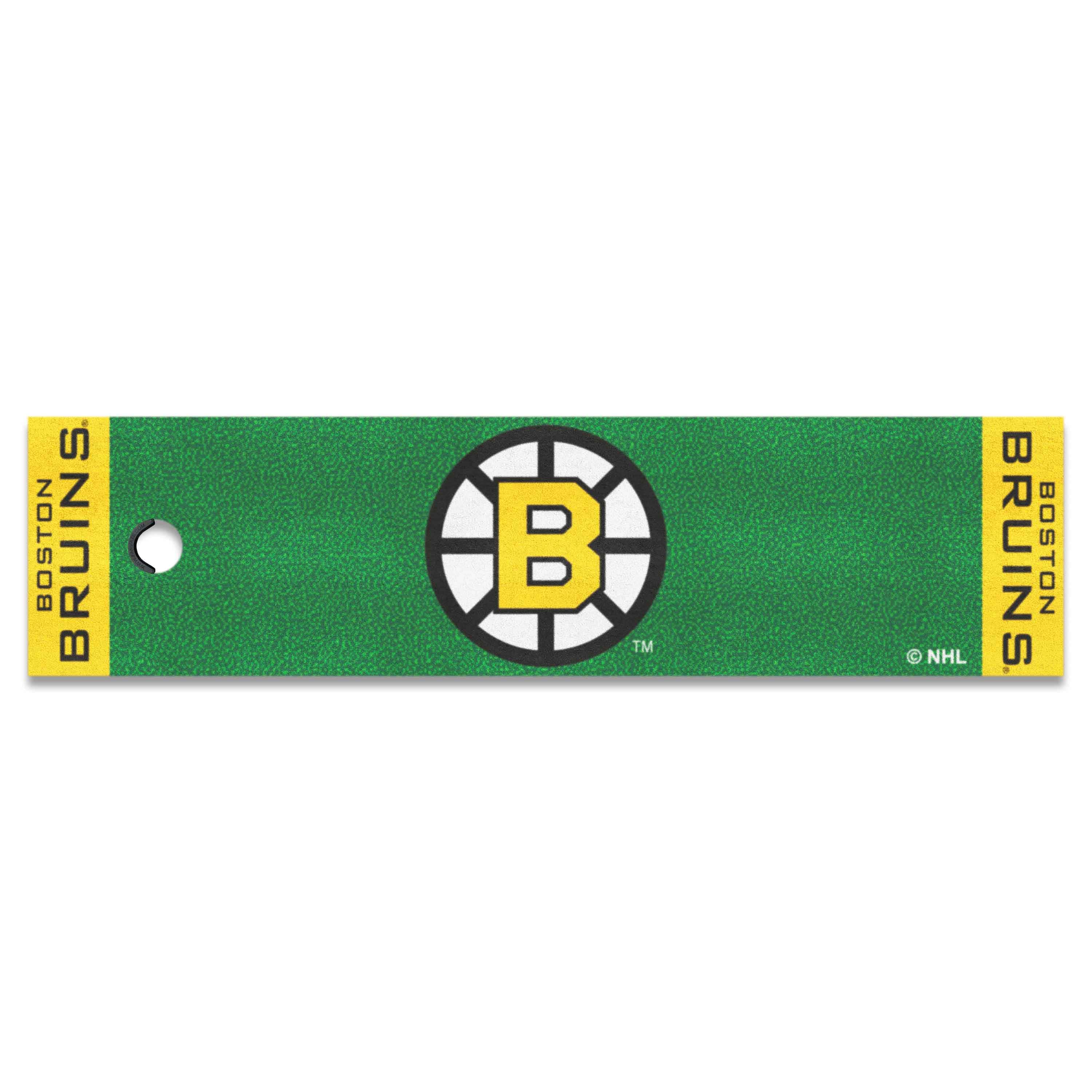 Retro NHL Boston Bruins Putting Green Mat - 1.5ft. x 6ft. - Boston Bruins