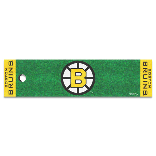 Retro NHL Boston Bruins Putting Green Mat - 1.5ft. x 6ft. - Boston Bruins