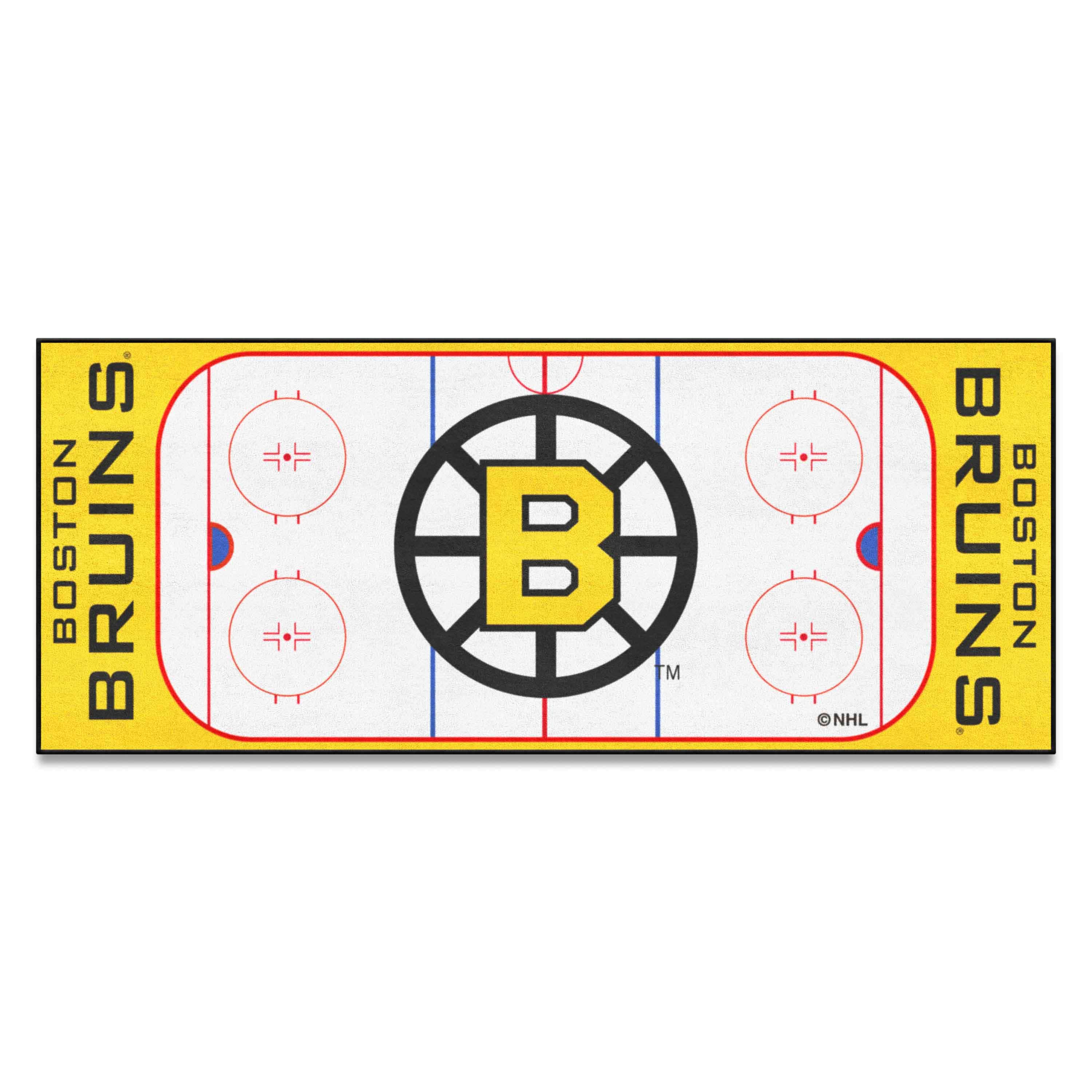 Retro NHL Boston Bruins Rink Runner - 30in. x 72in. - Boston Bruins