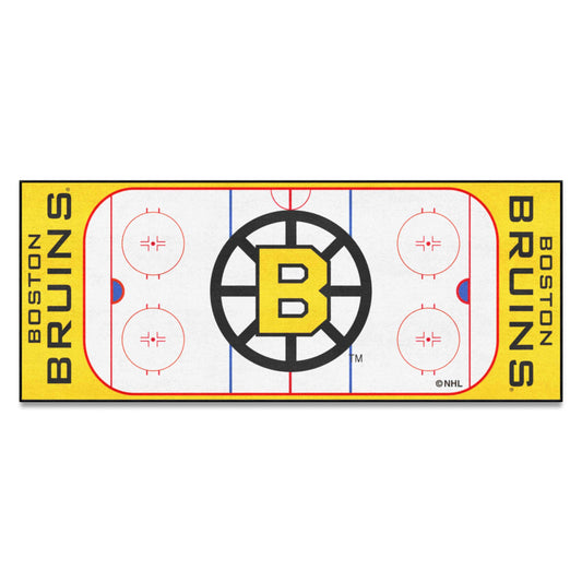 Retro NHL Boston Bruins Rink Runner - 30in. x 72in. - Boston Bruins