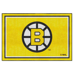 Retro NHL Boston Bruins 5ft. x 8 ft. Plush Area Rug - Boston Bruins